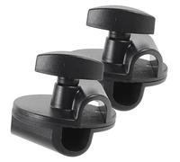 HANABASS 2Pcs Adjustable Microphone Boom Arm Clamps Rotatable Mic Holder Clips for Desk Mount Suitable for Studio Recording Band Practice and Stage Shows