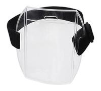 HANABASS 2pcs Arm Badge Holders with Adjustable Belt and Sturdy PVC Cover, Black Id Card Protective Sleeve for Subways and Airports, Sturdy Polyester Ribbon Armband