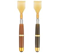 HANABASS 2pcs Back Scratcher Resin Massager Retractable Reach Hard-to-Reach Places Practical Design for Relaxation and Wellness Suitable for Parents