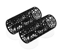 HANABASS 2pcs Betta Fish Tank Tunnel Hideaway Safe Hollow Shelter Cave for Aquarium Decor Natural Black Betta Accessory and Shrimp Resting Tube Compatible with Various Tank