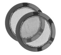 HANABASS 2pcs Black Dobro Guitar Sound Hole Covers Resonator Guitar Screen Inserts Acoustic Accessories