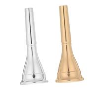HANABASS 2pcs Brass French Horn Mouthpiece with Silver Plating Ergonomic Replacement for Enhanced Sound Quality Fit for Concerts Rehearsals and Practice Sessions