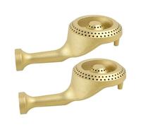 HANABASS 2PCS Cast Iron Gas Stove Burner Head Efficient Flame Control Replacement Cap for Kitchen Cooking Wide Compatibility with Gas Stove Models