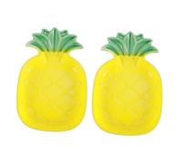 HANABASS 2pcs Ceramic Pet Bowl for Dwarf Hamsters Rabbits Small Pineapple Shape Food Bowl Leakproof Decorative Pet Dishes