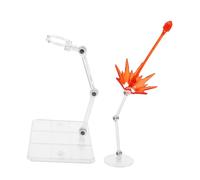 HANABASS 2pcs Clear Plastic Action Figure Stand Energy Display Holder Base for Model Support Special Effects Doll Decoration Stable Design for Collectible Figures