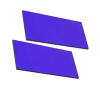 HANABASS 2pcs Cobalt Glass Sheets for Chemistry Experiment Flame Color Reaction Accessory Scientific for Metal Ion Demonstration and Teaching