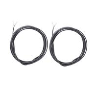 HANABASS 2pcs Core Stranded Copper Guitar Pickup Wiring Cable Grey Insulated Musical Wiring Hookup Wire for Electric Bass and Guitar Circuit Accessories