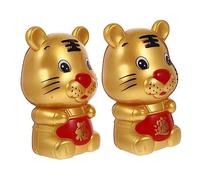 HANABASS 2pcs Creative Tiger Shaped Piggy Banks Cartoon Coin Saving Pots for Desktop Decoration Cute Money Bank Cultivating Saving Habits