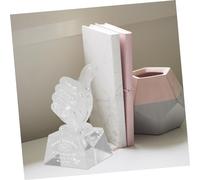HANABASS 2pcs Crystal Thumb Up Trophy Award for Teachers Day Clear Decorative Desktop Trophy Model Motivational Recognition Winners and