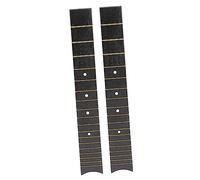 HANABASS 2pcs Diy Guitar Accessory Rosewood Fretboard Stickers for Ukulele and Acoustic