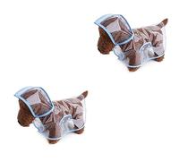 HANABASS 2pcs Dog Cool Coat Rain Jacket Puppy Rainwear Pet Rainwear for Dogs Cats