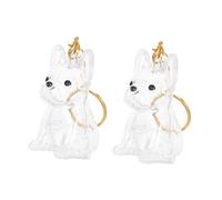 HANABASS 2pcs Dog Hair Storage Box Mini Pet Hair Keepsake Capsule Pendant Keychain Memory Locket for Dog Mom Memorial Present