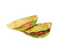 HANABASS 2Pcs Fake Pancake Model Realistic Simulation Taco Burrito Decorative Food for Kitchen Restaurant Home Decor Multi Purpose Display Great for Teaching Collection