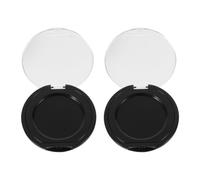 HANABASS 2pcs Fast-Drying Black Ink Pad for Fingerprinting, Non-Smudge PVC Stamp Pad Suitable for Legal Documents and Certificates, for Forensic Uses and Notary Work