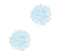 HANABASS 2pcs Fish Tank Rocks Decorative Crystal Pebbles for Aquarium Goldfish Tank Gravel Crushed Gemstones Vase Fillers Natural Quartz Stones for Indoor Centerpieces