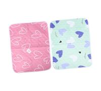 HANABASS 2pcs Guinea Pig Cage Liners Reusable Absorbent Pee Pads for Small Animals Machine Washable Fleece Bedding for Bunny Rabbit Chinchilla Rat Leakproof Small Pet Cage Accessories