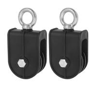HANABASS 2pcs Heavy Duty Swivel Cable Pulley Wheel 60mm Diameter Made of Abs and Galvanized Steel with Easy Installation for Workout Routine and Fitness Exercises