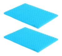 HANABASS 2pcs High-density Fish Tank Filter Sponge Pads 30x25cm Thick Biochemical Purification Filter Media for Aquarium Water Filtration and Fish Tank Cleaning