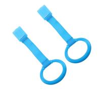 HANABASS 2pcs Infant Bed Pull Rings Plastic Webbing Baby Hanging Rings Promote Physical Development Exercise Arm Strength Fashionable Cute Toddler Walking Aid