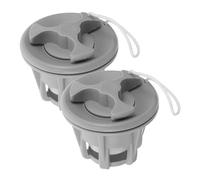 HANABASS 2pcs Inflatable Boat Air Valve Replacement Air Valve Adapter for Canoes Kayaks Dinghies Fishing Boats Leak Resistant Grey Tooth Design Easy Inflation and Deflation