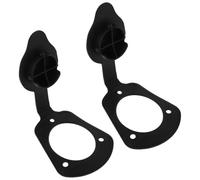 HANABASS 2pcs Kayak Fishing Rod Holder Gasket Cap Flush Mount Accessory All-weather Cover with Angle for Stable Rod Management Boats and Kayaks