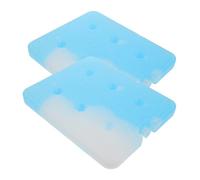 HANABASS 2pcs Large Reusable Ice Crystal Cooler Packs Freezer Blocks with High Performance Insulation for Lunch Boxes Camping Beach Days and Outdoor Activities