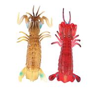 HANABASS 2Pcs Lifelike Mantis Shrimp Model Realistic Life for Educational Animal Model Portable Learning Accessory for Cognitive Development and Science Education