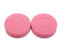 HANABASS 2pcs Lightweight PVC Ice Hockey Pucks for Training and Practice Balanced Weight Non-scratch Surface Portable Indoor Outdoor Table Hockey Game Accessories in Pink