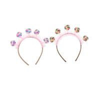 HANABASS 2pcs Lollipop Headband for Cute Cartoon Candy Hair Hoop Princess Diana Tiara Style Birthday Party Amusement Park Festival Hair Accessories