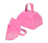HANABASS 2pcs Metal Cowbells for Football Sporting Events Loud Cheering Handheld Bells for Parties Weddings Celebrations