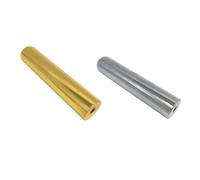 HANABASS 2Pcs Metal Guitar Slide Bars Standard Guitar Slide for Electric Acoustic Instruments Durable Tone Bars Gold Silver
