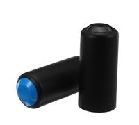 HANABASS 2pcs Mic Battery Screw-on Cap Replacement for Wireless Microphones Compatible with Pgx2 Slx2 Pg58 Beta58, Plastic Mic Tail Tube Covers in Dark and Navy for Live Performance