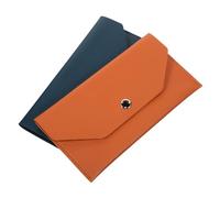 HANABASS 2pcs Mini Envelope Wallet Pu Leather Slim Cash Budget Organizer Money Bag for Women Financial Planning Cash Envelope