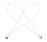 HANABASS 2pcs Mountain Pattern Circle Pendant Necklace Set, Metal Sunrise and Sunset Clavicle Chain Jewelry for Women, Trendy Outdoor Sports Sweater Necklaces