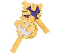 HANABASS 2pcs Peace Dove and Cross Brooch Pins for Women Vintage Religious Lapel Accessories for Baptism First Communion and Christening Party Decorations Elegant Enamel Pins