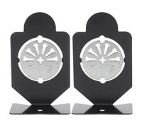 HANABASS 2pcs Pellet Catcher, 360° Rotating Metal Shooting Target, Sturdy Game Target, Exercise Shoot Targets for Small Pellet Training Rotary Shooting Targets, Black
