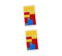 HANABASS 2pcs Portable Slide Puzzle Game Educational Logic Board for Boys Adults Enhances Spatial Thinking Cognitive Development Travel Gift