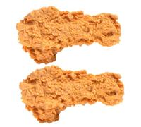 HANABASS 2Pcs PVC Simulation Chicken Drumstick Model Lifelike Photo Props for Refrigerator Decoration DIY Crafts Sturdy Realistic Design for Home Supermarket and Events