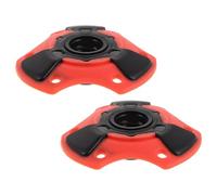 HANABASS 2pcs Removable Red Tpr Snow and Mud Basket Replacement for Trekking Poles and Hiking Sticks, Enhancing Stability and Extending Pole Life for Outdoor Climbing and Walking
