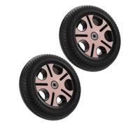 HANABASS 2pcs Replacement Scooter Wheels for Kids Tricycles 0.8cm Hole Diameter Alloy Rear Wheels for Children’s Ride-on Toys with Pink Color