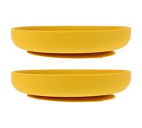 HANABASS 2pcs Silicone Suction Plate Non-Slip Dish Pack Adaptive Bowls Pill-Plate Suction Cup Base for Kitchen Table Disabled