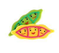 HANABASS 2Pcs Silicone Tennis Racket Dampeners Vibration Shock Absorbers for Tennis Rackets, Peas Yellow Green, Sports Vibration Reduction for Competition and Recreation