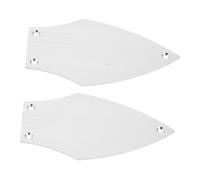 HANABASS 2pcs Silver Metal Truss Rod Cover for Bass Guitar and Electric Guitar Protective Neck Plate Accessory for Optimized Sound Performance in Professional Performances and Scenarios