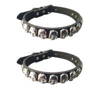 HANABASS 2pcs Skull Halloween Dog Collar Cat Bow Hairpin Unique Pet Clothes Fashion Pet Supplies Safe Material for Walking