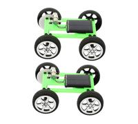 HANABASS 2Pcs Solar Powered Model Car Kit for DIY Electric Motor Building for and Science Experiments Cars for Family Fun and Outdoor Activities