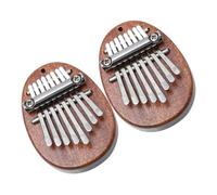 HANABASS 2pcs Solid Wood Thumb Piano Finger Piano Keys Instrument for Beginners Boys and Girls African Kalimba
