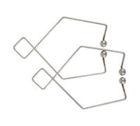 HANABASS 2pcs Stainless Steel Acupressure Clip for Ears Back and Waist with Ergonomic Arc Shape, Quick Placement and Removal for Self-Managed Headache Relief and Travel