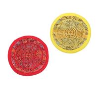 HANABASS 2pcs Tibetan Singing Bowl Pad Buddhist Sound Bowl Mat Yoga Pillow Handmade Craft Decorative Cushions