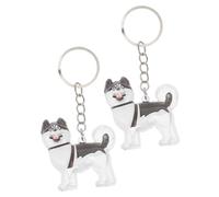 HANABASS 2pcs Transparent Dog Hair Storage Keychain Pet Hair Keepsake Box Pendant for Bags Keys Backpacks Memorial Storage for Preserving Precious Memories