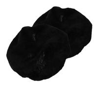 HANABASS 2pcs Velvet Toilet Lid Covers for Bathroom, Universal Fit Design with Soft Comfort Touch, Decorative Polyester Thick Seat Covers Suitable for Elongated, Oblong Round Toilet